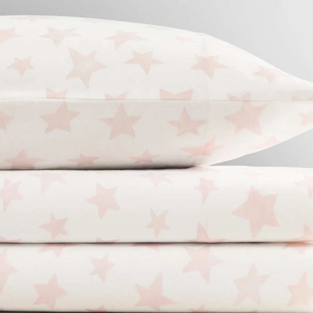 Restoration Hardware Painted Stars Ultra-Fine Organic Cotton Pillowcase Standard